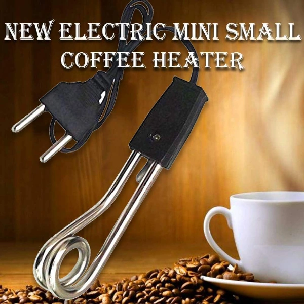 Electric Instant Immersion Mini Heater for Coffee/Tea/Soup/Water/Milk Heater Boiler Immersion Rod. (Black)